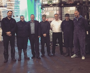 Darren Brooker (third from left), the new Operations Director at Ideal Manufacturing, alongside the company’s Production Management team. From left to right: Lee, Alec, Darren Brooker, Darren, Chris Anniwell (Production Manager), Lee and Wayne.